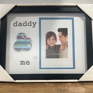Croft & Barrow~ Black Frame with Blue Mat ~ “daddy & me” ~ NEW